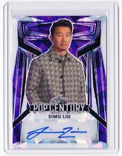 Simu Liu 2023 Leaf Pop Century Autograph Card # /15  Crystal Signature Auto picture