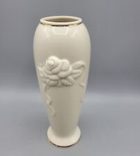 Lenox Ivory Rose 7 3/8” Bud Vase 24K  Gold Trim Excellent Condition picture