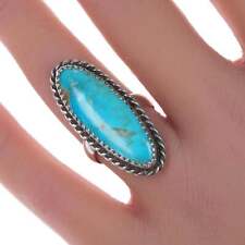 sz7 Vintage Sterling and turquoise ring DC picture