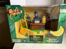 Rare Disney Tarzan Talking Electronic Coin Bank Toy Thinking Toy #67103 1999 picture