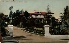 California home entrance gate Edward Mitchell c1910 vintage postcard picture