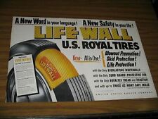 1953 Print Ad US Royal Lifewall Tires United States Rubber Company picture