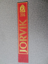 Leather Bookmark YORK Jorvik Viking Centre RED Yorkshire Unused picture