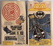 Vintage 1990s McDonald's Happy Meal Bag, Batman, Batmobile, DC Comics picture