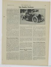 1913 Los Angeles Cycle Car Co. Story & Pic: Specs & Price - Friction Drive picture