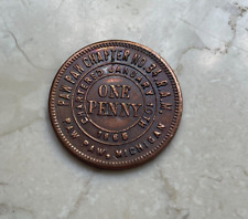 Paw Paw Michigan MI Chapter No 34 RAM Mason Masonic Penny Token picture