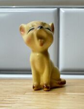 Cute Vintage siamese cat miniature Josef Originals tiny figurine yawning C24 picture