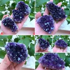 10-150g Large Natural Amethyst Cluster Quartz Crystal Druzy Geode Healing Stones picture