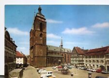 POSTCARD - Neustadt an der Weinstrasse, Church and Marketplace Rhineland Germany picture
