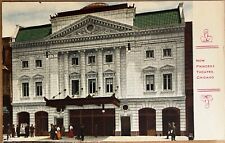 Chicago Illinois New Princess Theater People Crowd Antique Postcard c1910 picture