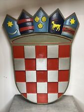 Croatian National Arms / Statue of Jelacic Koncar Vintage Collectable Display picture