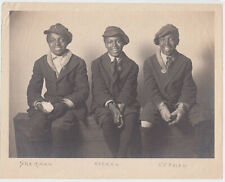 THREE BLACK BROTHERS WITH RHYMING NAMES ~ c. - 1920 picture