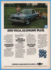 1975 Chevrolet Chevy Vega Notchback Coupe Vintage 1974 Car Photo Print Ad picture
