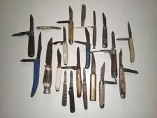 Vtg Knife Lot Of 20, For Parts Or Repair, Mostly USA Some Euro, Used. picture
