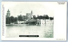 Thousand Islands New York NY Postcard Heart Island Building Waterfront View 1900 picture