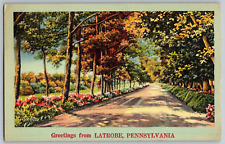 Latrobe, Pennsylvania - Greetings  - Vintage Postcard - Posted 1951 picture