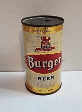 1950s Burger Beer Flat Top Beer Can With Vanity Lid State Of Ohio picture