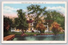 Winona Lake Indiana, Kosciusko Lodge, Vintage Postcard picture
