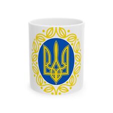 Coat of arms of Ukrainian People's Republic - White Coffee Cup 11oz picture
