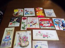 Vintage Used Birthday Card Lot (25) 1950s  picture