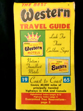 1965 Best Western Travel Guide United States Canada Vacation Vintage Booklet picture