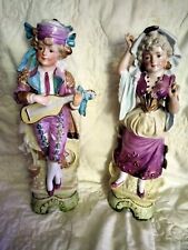 G DEP 7940 Vintage Antique German Bisque Porcelain Couple Figurine PRICE REDUCED picture