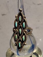 Vintage Native American Zuni Ring  Turquoise Sterling Silver   picture