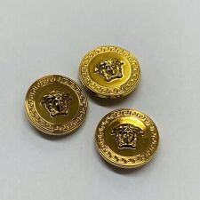 VERSACE  3 Vintage Buttons  Gold  Tone 24 mm picture