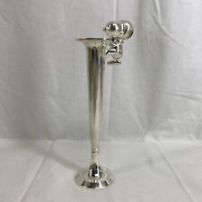 Vintage Snoopy 1966 Leonard Silver Plate Bud Vase United Feature Syndicate Inc picture