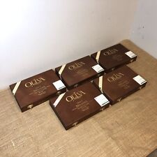 Lot of 5 Oliva Robusto Empty Wooden Cigar Boxes 9x6x1.5 #66 picture