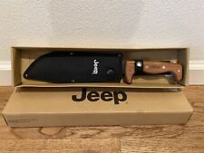 NEW 20 Inch Jeep badlands Machete Survival Knife Black Metal W/ Wood Handle picture