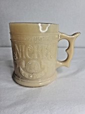 Vintage Whataburger Buffalo Nickel Coffee Cup Caramel Colored Milk Glass picture
