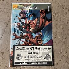 The Ultimates 2 #1 | SIGNED by MARK MILLAR WITH COA from Midtown Comics NM picture