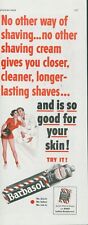 1951 Barbasol Shaving Cream Bowling Lane Ball Short Jumpsuit Vtg Print Ad SP16 picture