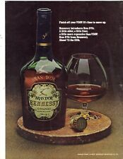 Vintage 1971 Print Ad for Hennessy and Cordon Rouge picture