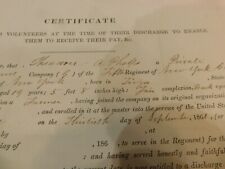553 Ira Harris Cav Civil War 5th New York Cav Camp Harris Discharge Certificate picture