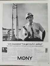 1963 Mony Mutual life insurance missile engineer Delta Cape Canaveral ad picture