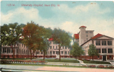 University Hospital-Iowa City, Iowa IA-antique posted 1917 postcard picture