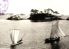 C.1910s Japanese RPPC. Matsushima Islands. Sail Ships. Boats. Japan Postmark VTG picture