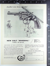 1955 vintage ADVERTISING Colt Marshal .38 Special revolver gun advertisement AD picture