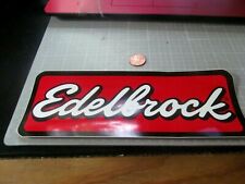 GLOSSY LARGE EDELBROCK  Sticker Decal RACING ORIGINAL OLD STOCK picture