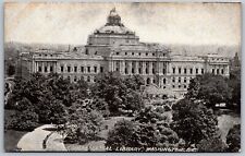 Vtg Washington DC Congressional Library 1910s Old View Postcard picture