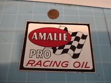 VINTAGE AMALIE PRO RACING OIL Sticker / Decal  ORIGINAL OLD STOCK picture