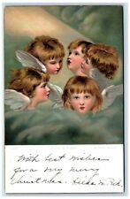 c1910's Five Holy Heads Of Angels Religious Unposted Antique Postcard picture