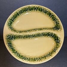 Vintage ANCORA Made in Italy 6278 Grape Motif Divided Serving Dish 8.5