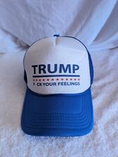 Blue And White President TRUMP F*CK Your Feelings Truckers Hat Unisex One Adjust picture