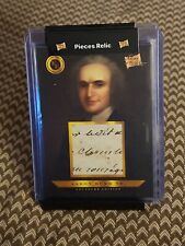 2023 Pieces Of The Past AARON BURR SR Authentic HAND WRITTEN Relic Princeton picture