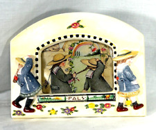 Mary Engelbreit “Pals”Ceramic Picture Frame - Arched Photo Window picture