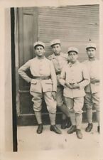 Four Soldiers Real Photo Postcard rppc - 1932 picture