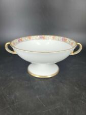 RC NIPPON Hand Painted Double Handle Footed Compote Candy Dish. Mint condition picture